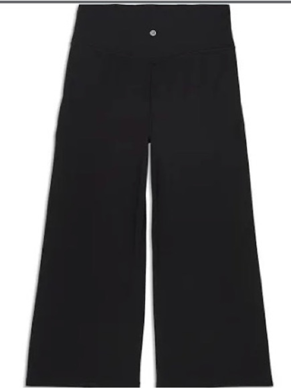 lululemon athletica Black Wide-Leg capri Leggings